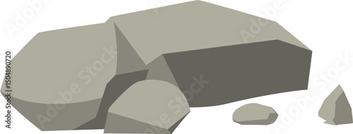 Grey Rocks Illustration