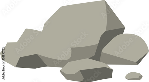 Grey Rocks Illustration