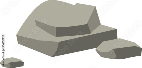 Grey Rocks Illustration