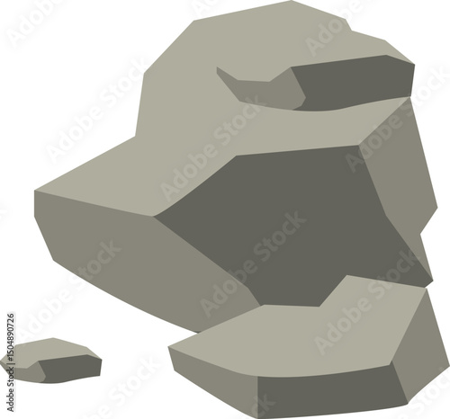 Grey Rocks Illustration