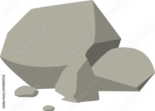 Grey Rocks Illustration