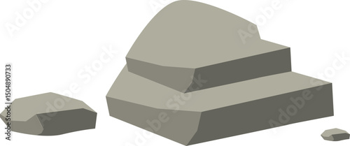 Grey Rocks Illustration