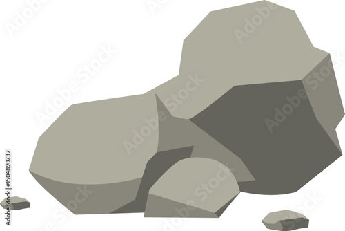 Grey Rocks Illustration