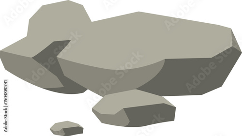 Grey Rocks Illustration