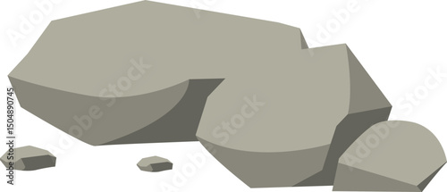 Grey Rocks Illustration