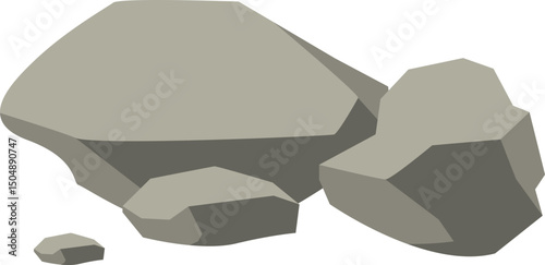 Grey Rocks Illustration