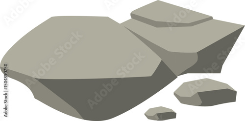 Grey Rocks Illustration