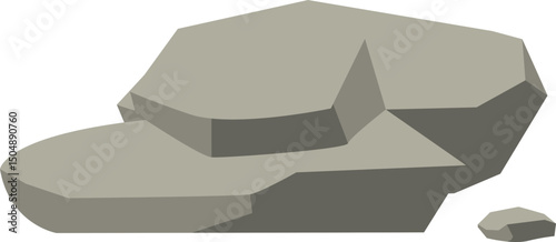 Grey Rocks Illustration