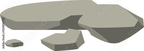 Grey Rocks Illustration