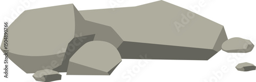 Grey Rocks Illustration