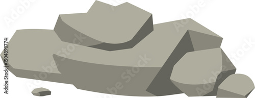 Grey Rocks Illustration
