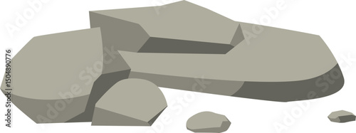 Grey Rocks Illustration