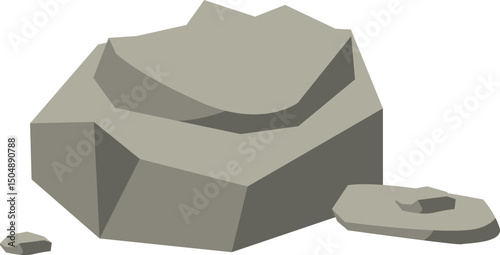 Grey Rocks Illustration