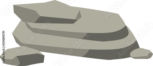 Grey Rocks Illustration