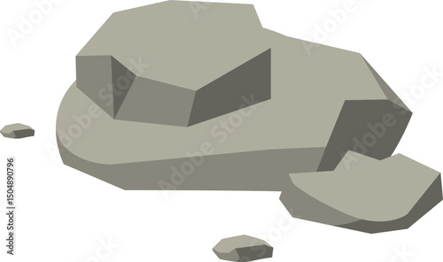 Grey Rocks Illustration
