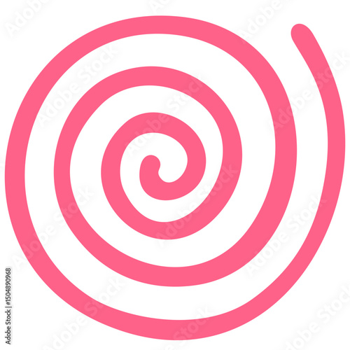 Abstract Spiral Line Design Element Vector Art