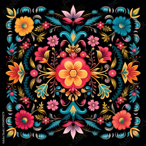 mandala floral pattern
