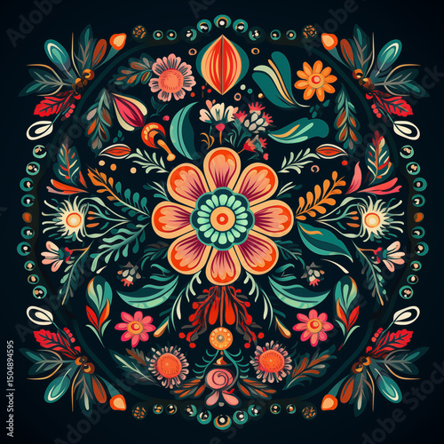 mandala floral pattern