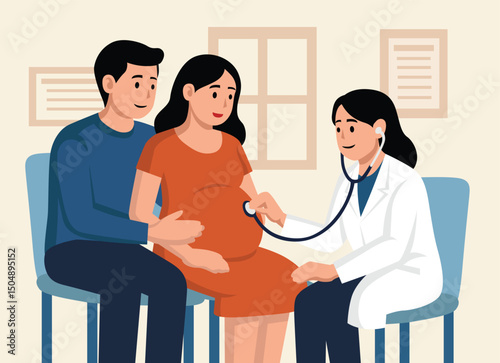 doctor and patient pregnant