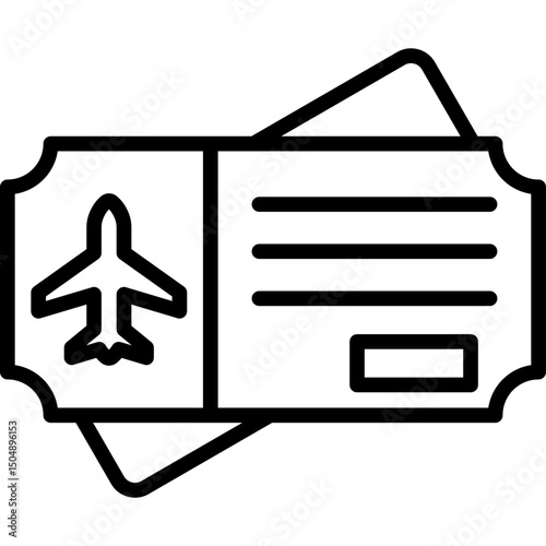 Airplane Ticket Icon