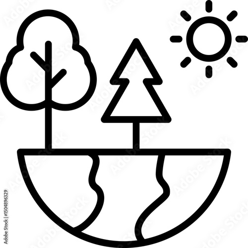Eco Tourism Icon