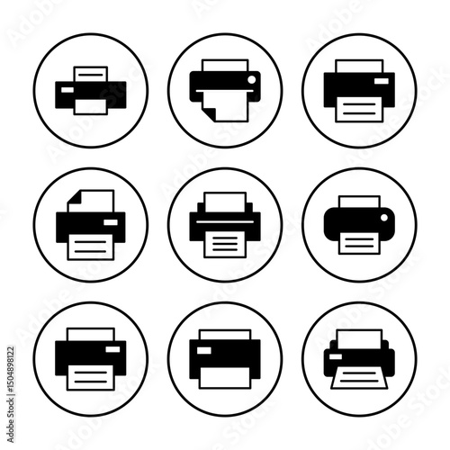 Print icon vector. printer icon vector.