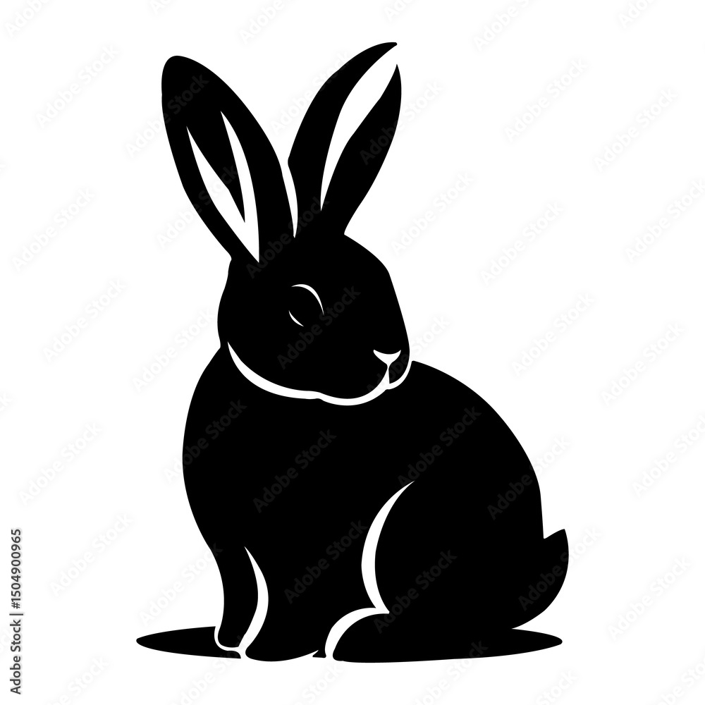 Fototapeta premium vector illustration of a rabbit
