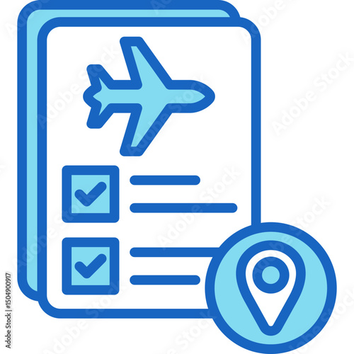 Travel Itinerary Icon
