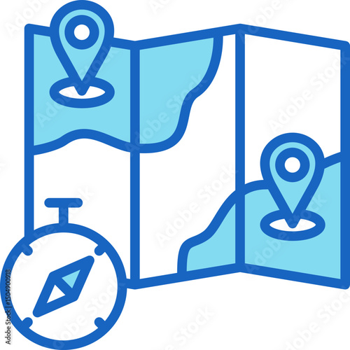 Travel Map Icon