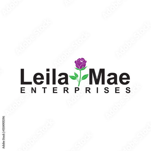 Graceful Rose Flower logo featuring a refined rose illustration with flowing petals, ideal for beauty brands, florists, and romantic services symbolizing elegance, love, and natural charm.
