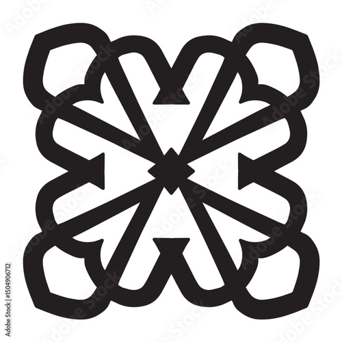 Ornament Decoration Classic 4 Element For Design Graphic