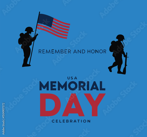 memorial day celebration. American national holiday