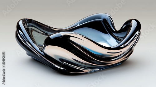 Wallpaper Mural Abstract Glass Sculpture: Fluid Form Torontodigital.ca