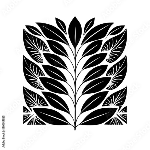 Modern floral art deco seamless pattern. Vector damask illustration with leaves. Decorative botanical background.Vector gold leaf pattern. Floral luxury wallpaper, art deco botanical illustration.	