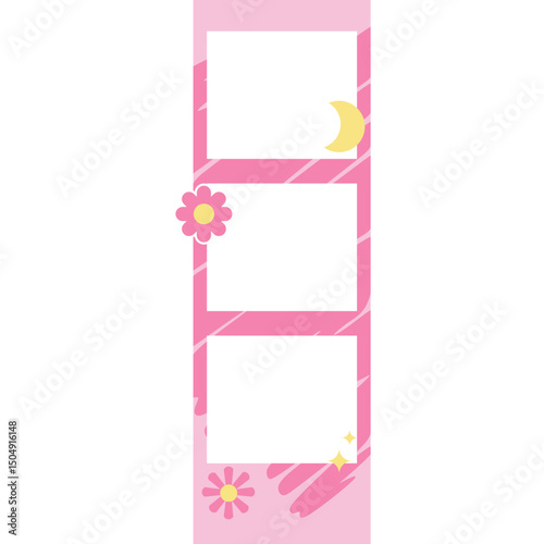 Cute photostrip photobooth frame