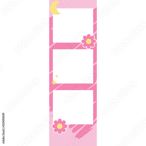Cute photostrip photobooth frame