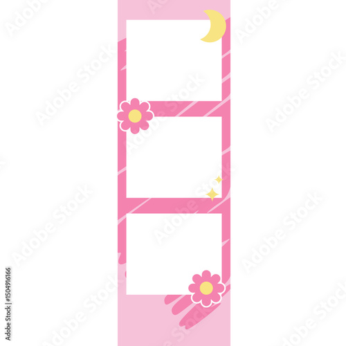 Cute photostrip photobooth frame