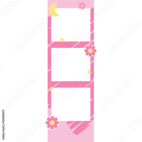 Cute photostrip photobooth frame