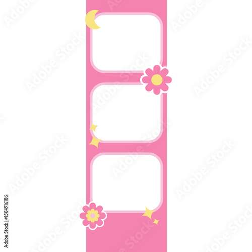 Cute photostrip photobooth frame