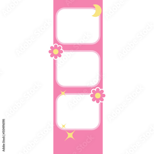 Cute photostrip photobooth frame