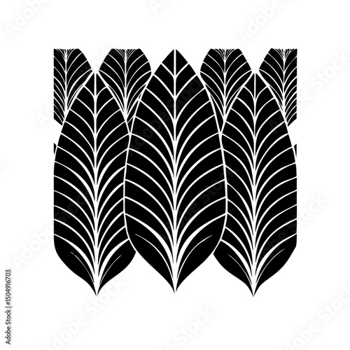 Modern floral art deco seamless pattern. Vector damask illustration with leaves. Decorative botanical background.Vector gold leaf pattern. Floral luxury wallpaper, art deco botanical illustration.	