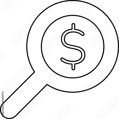 Magnifying Glass Icon for Search and Focus Tools