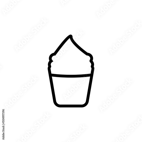 Ice cream milk icon