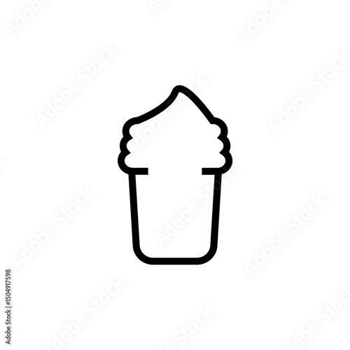Melting ice cream icon