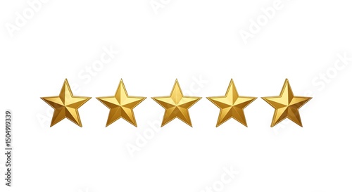 5 star gold rating icon isolated on white background. Score ranking and review symbol for feedback and evaluation designs black background 