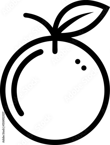 orange fruit vector illustration