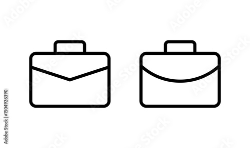 Briefcase icon logo design. suitcase sign and symbol. luggage symbol.