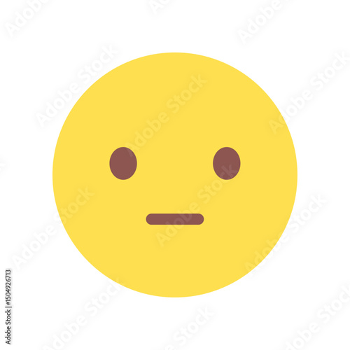 無表情でフリーズした真顔の絵文字 - スン…とした無言や無感情なイラスト素材