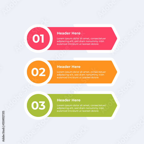 Numbered list with three steps.