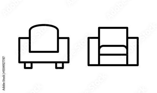 Sofa icon logo design. sofa sign and symbol. furniture icon